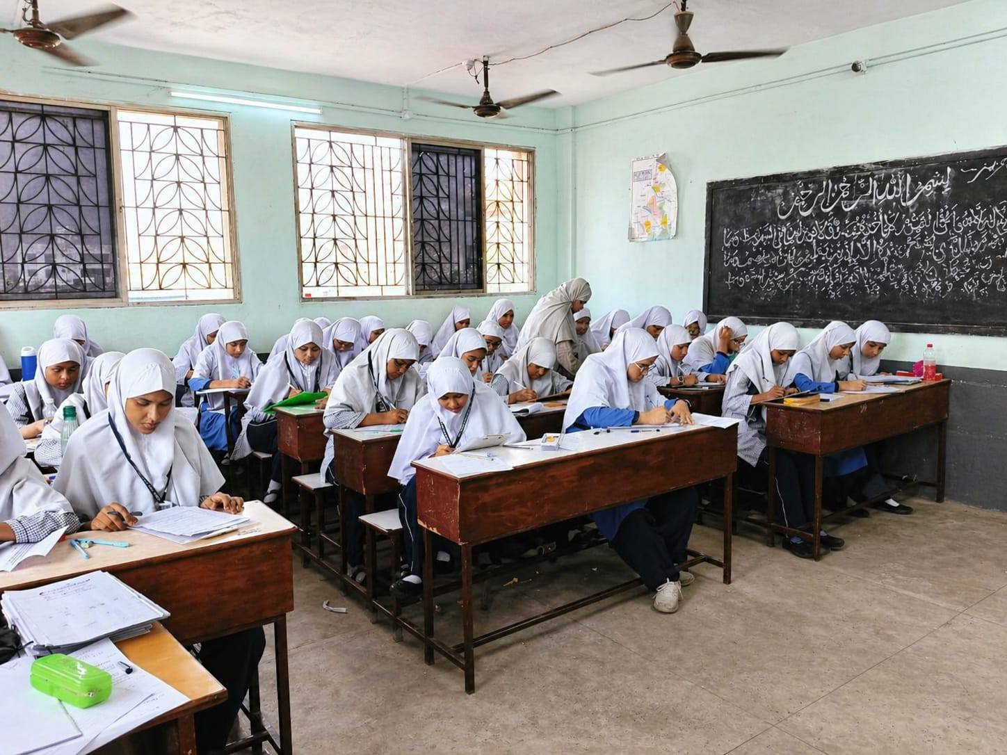 Girls Exam Day